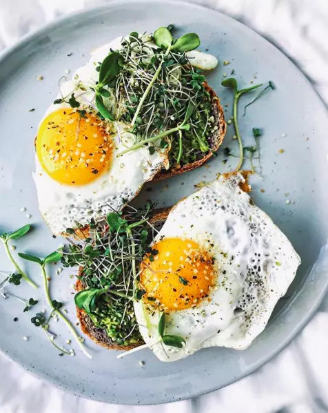 Sourdough Egg & Avocado Microgreen Toast